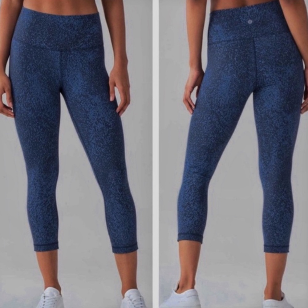 Lululemon Wunder Under Crop Printed